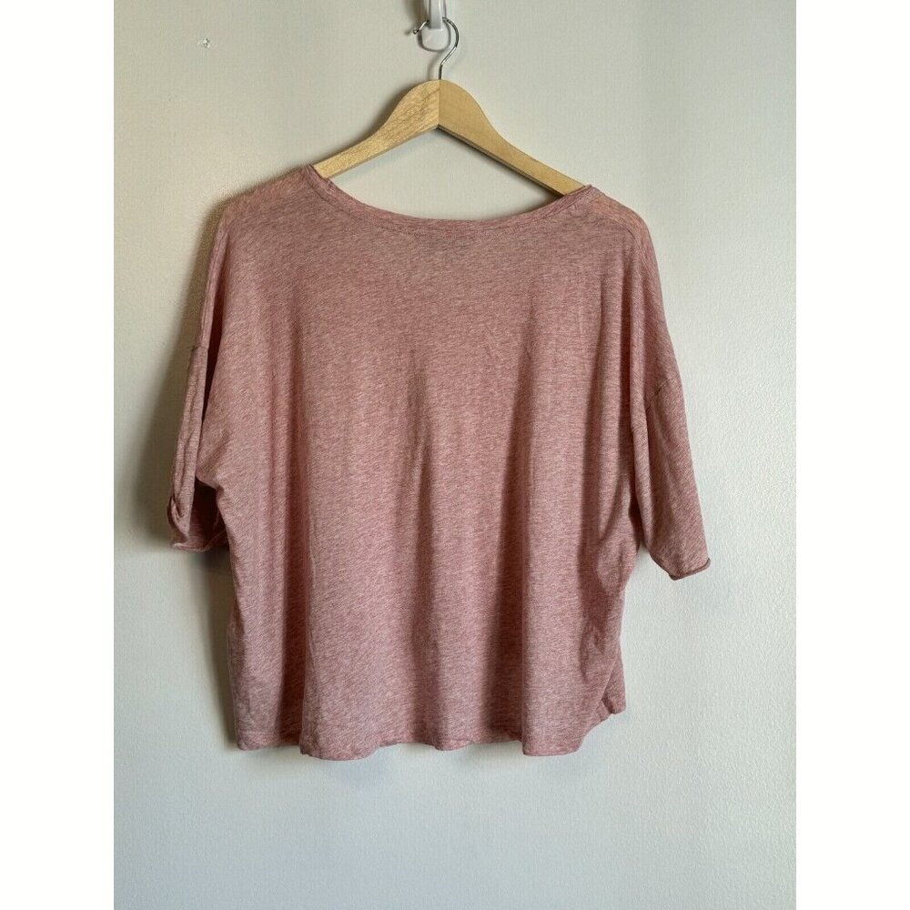 Allsaints Heather Red ADA Tee Top Size Large Slouchy Oversized Casual Everyday - Picture 7 of 8